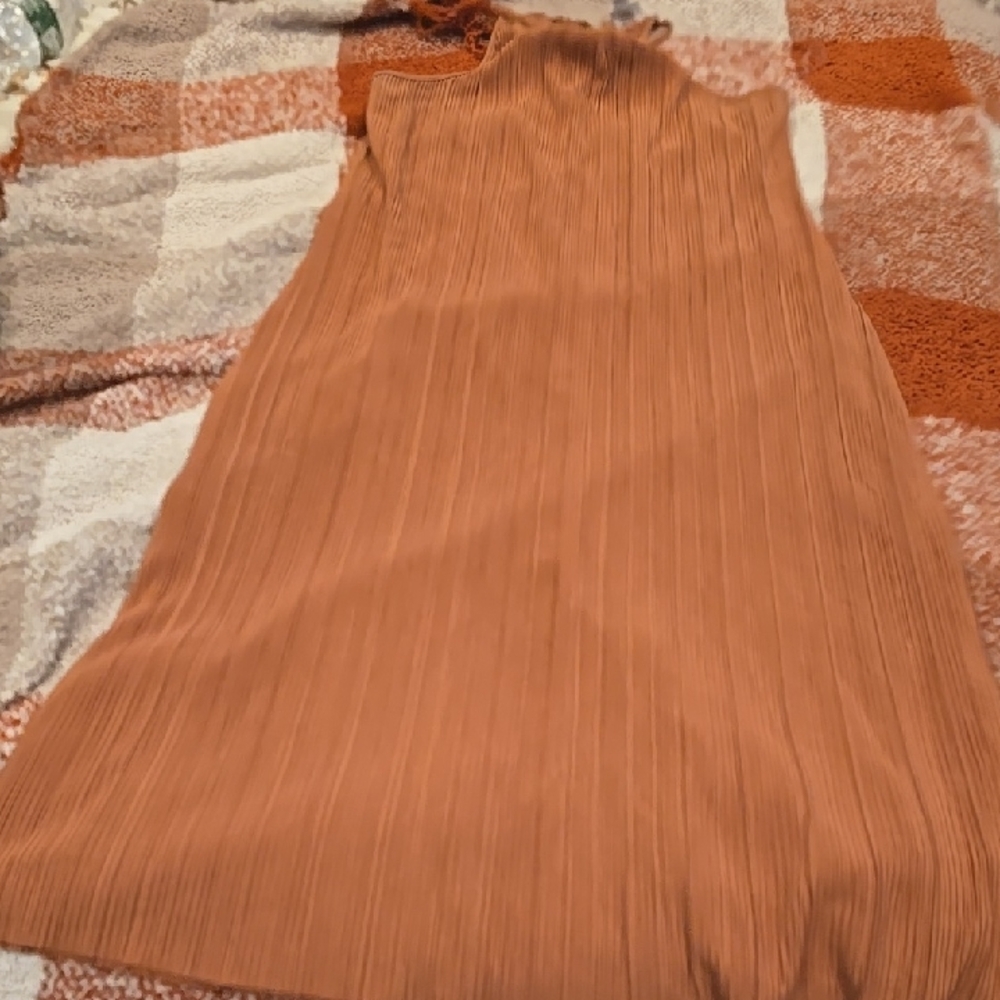 ❤️10/$40 Nwot Elegant Tan Sleeveless Dress